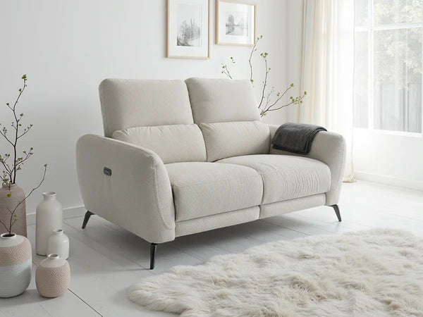 Vantor Beige Fabric Electric Recliner 3+2 Sofa Set