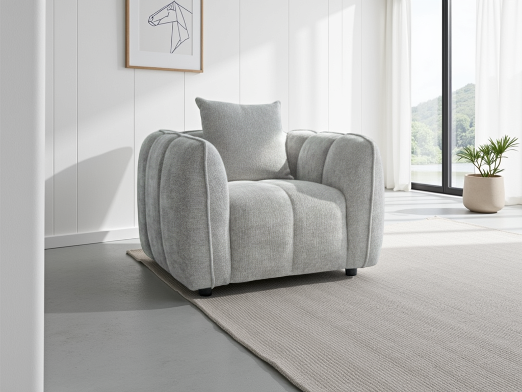 Valmont Sofa Grey Armchair