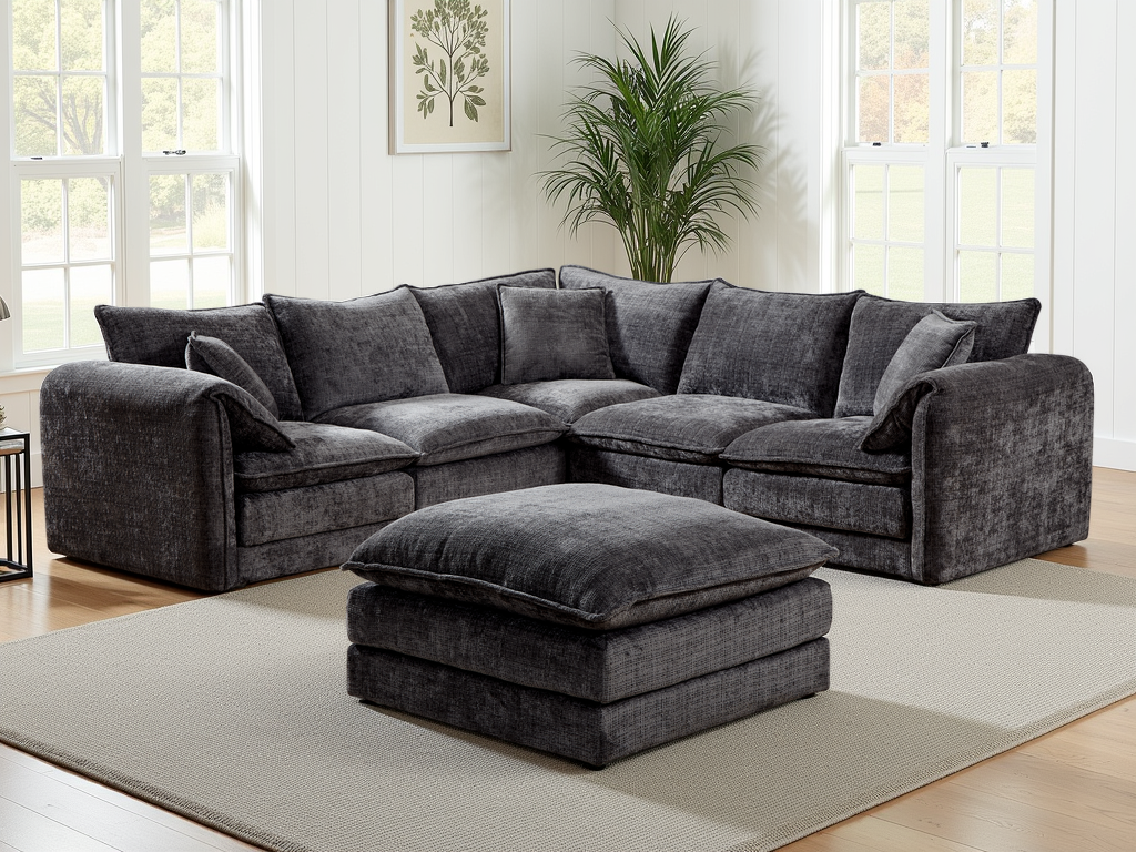Astoria Sofa Black Large Corner