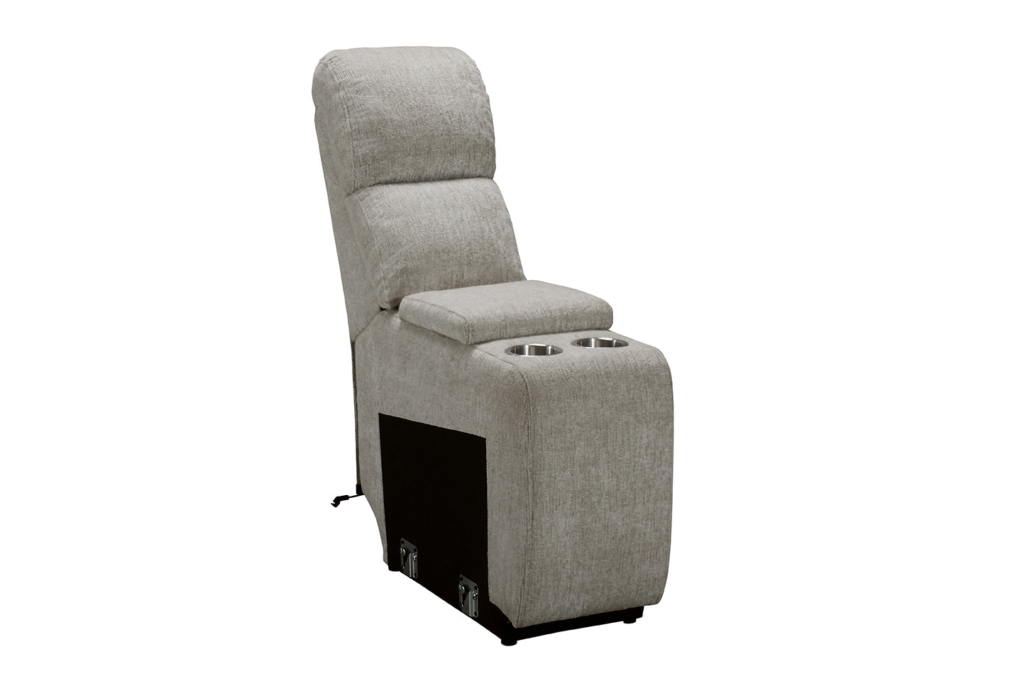 Luca Modular Power Electric Oatmeal Recliner 2 Corner 2 Sofa + 2 Consoles