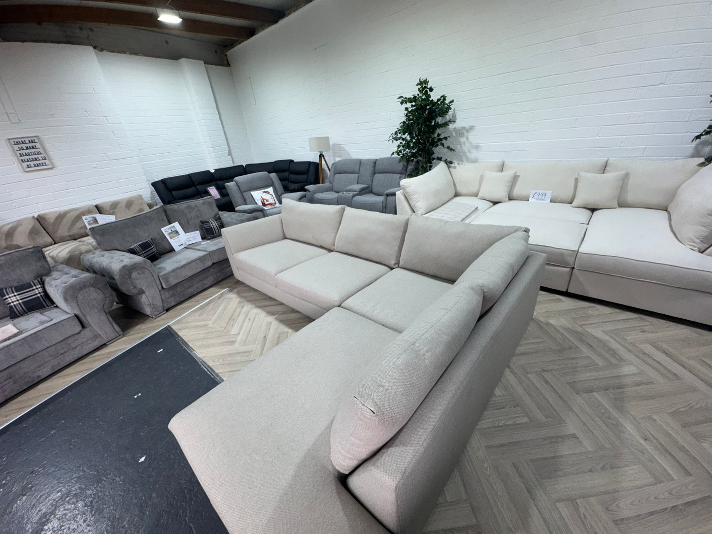 Large Cream DFS Bampton Corner Sofa