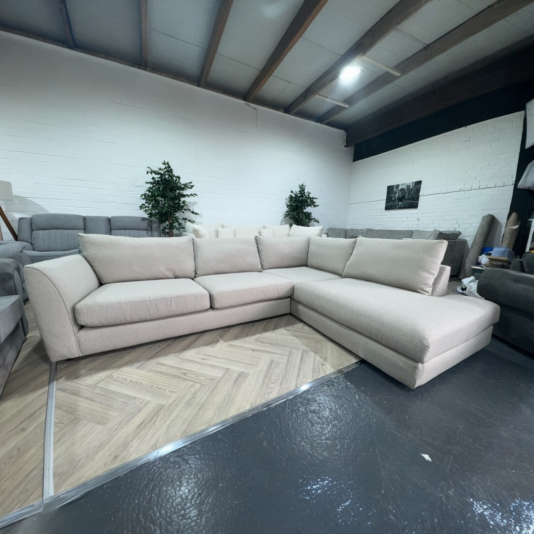 Large Cream DFS Bampton Corner Sofa