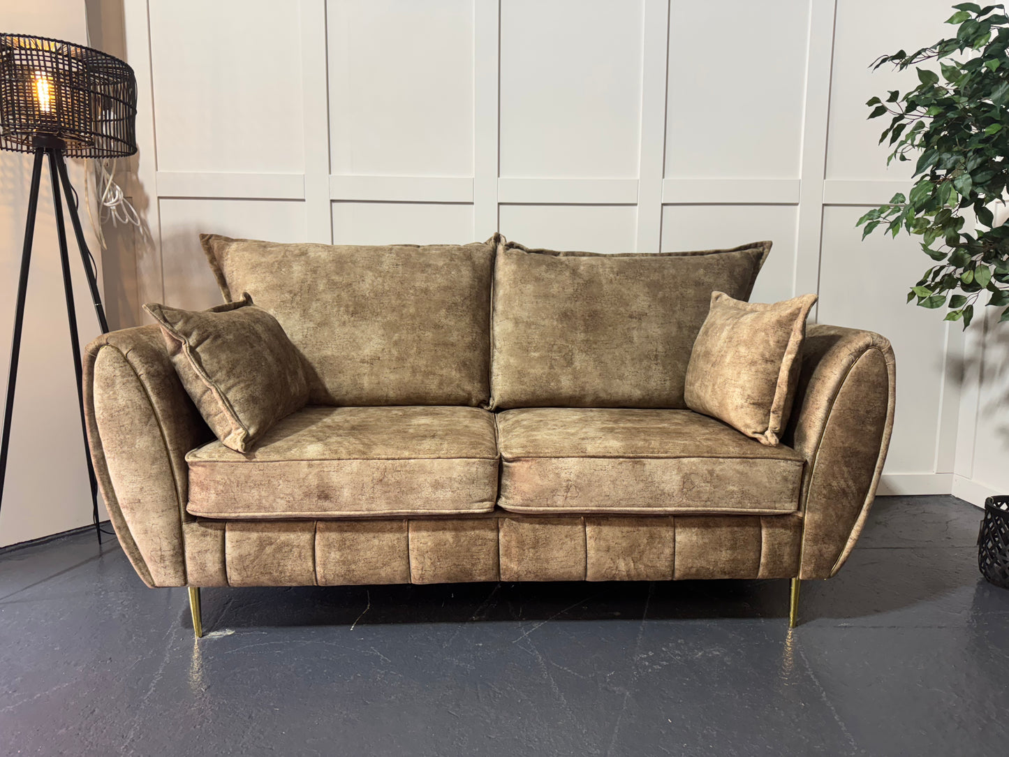 Ex-Display Brown 3+2 Seater Sofa Set