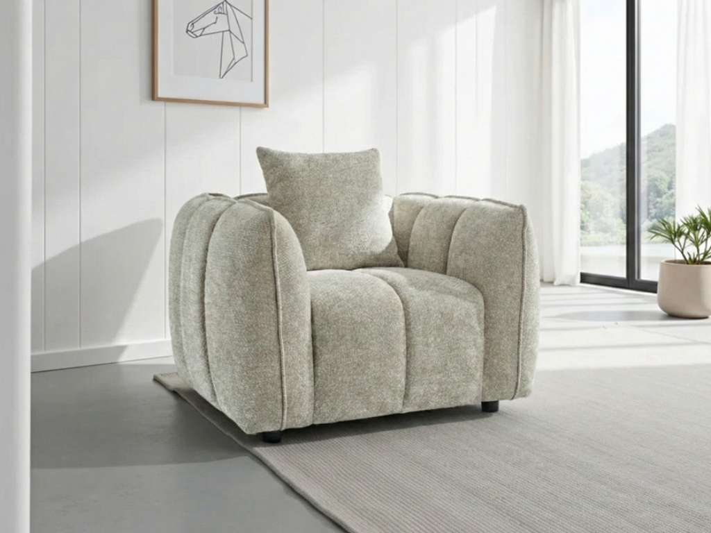 Valmont Sofa Beige Armchair