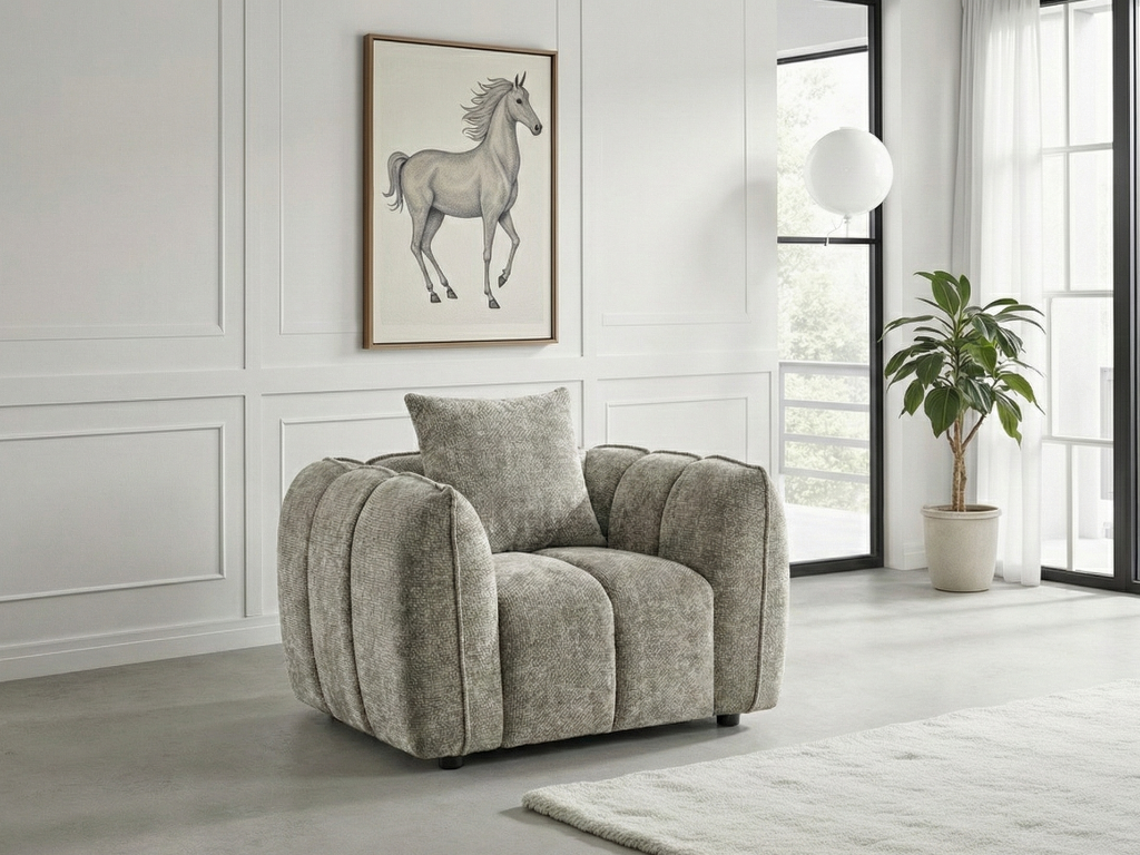 Valmont Sofa Mocha Armchair