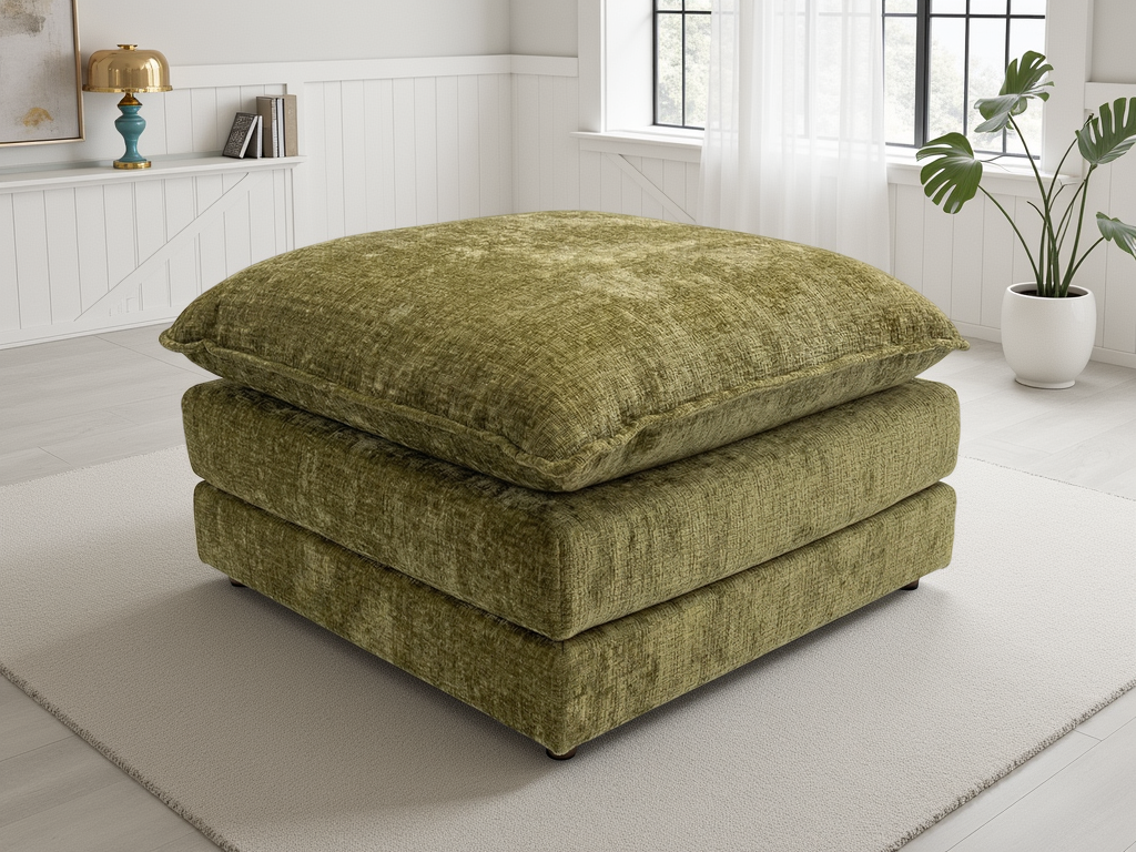 Astoria Sofa Green Footstool