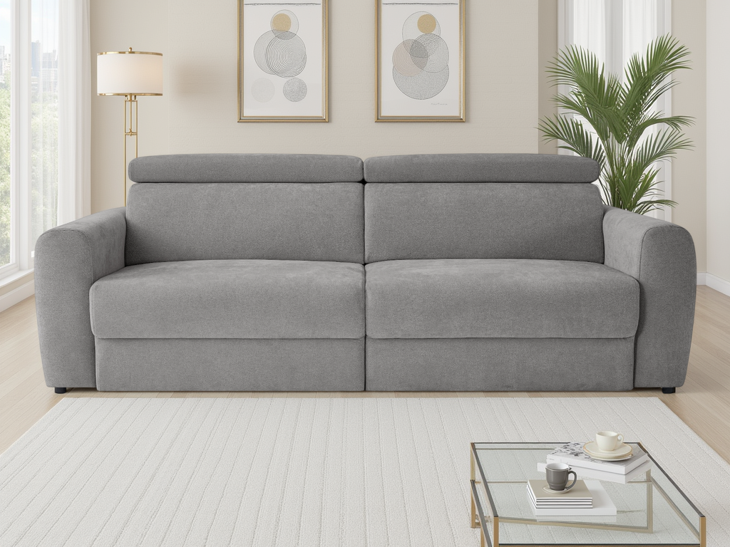 Nolan Electric Sofabed Grey 3 Seater
