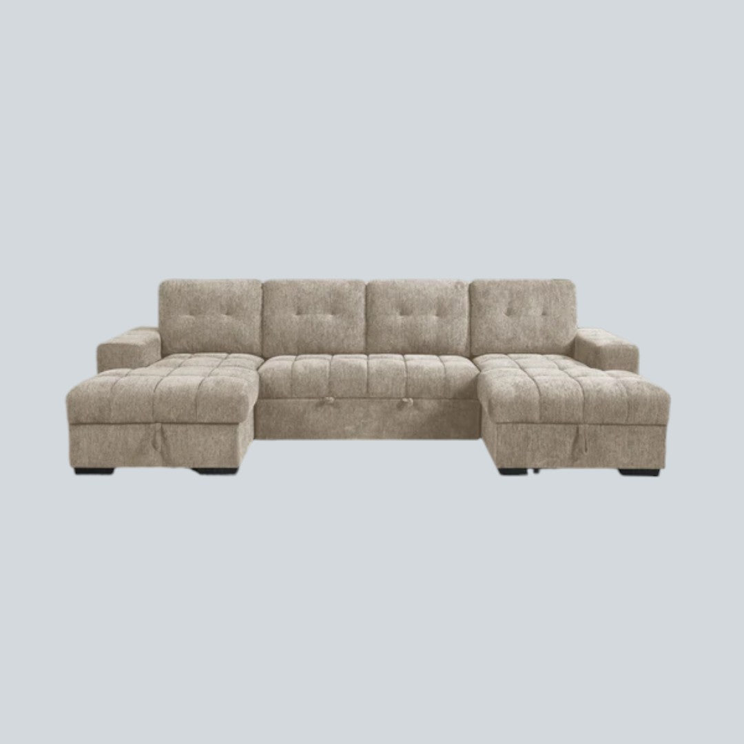 Torino Sofabed Beige U Shape Corner