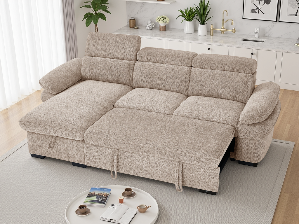 Maison Sofabed Beige Universal Corner