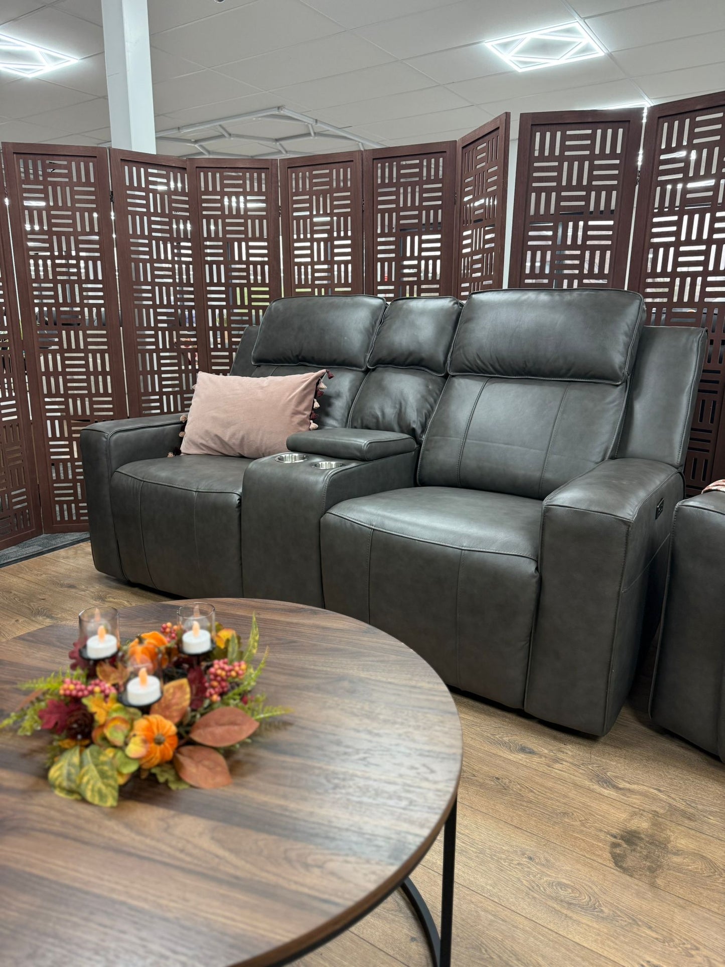 Charlie Electric Recliner Sofa Grey 3+2 Set