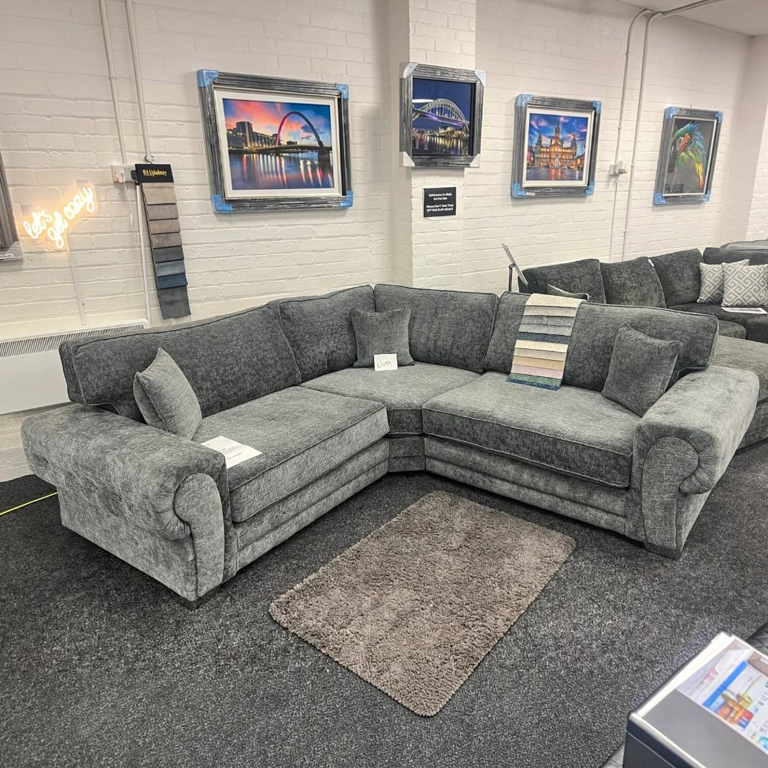 Luvio Grey Corner Sofa
