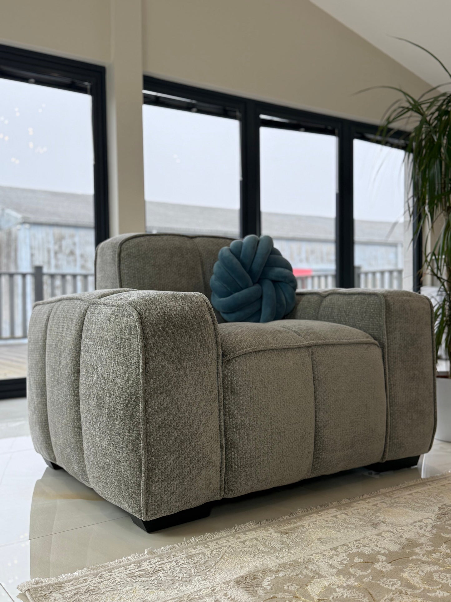 Bellmore Sofa Grey Armchair