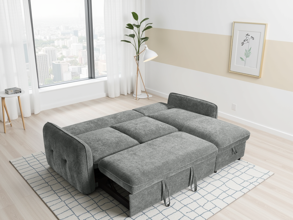 Grayson Sofabed Grey Universal Corner