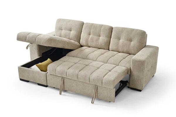 Torino Universal Corner Sofabed Beige