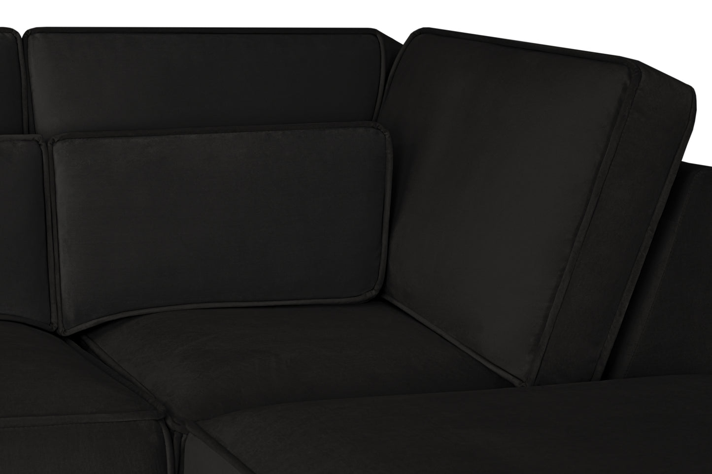 Sloane Plush Velvet U-Shape Sofa