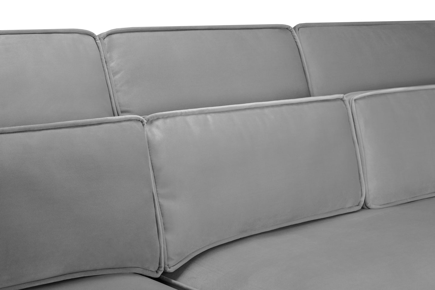 Sloane Plush Velvet U-Shape Sofa