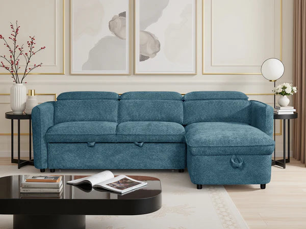 Marcella Sofabed Teal Universal Corner
