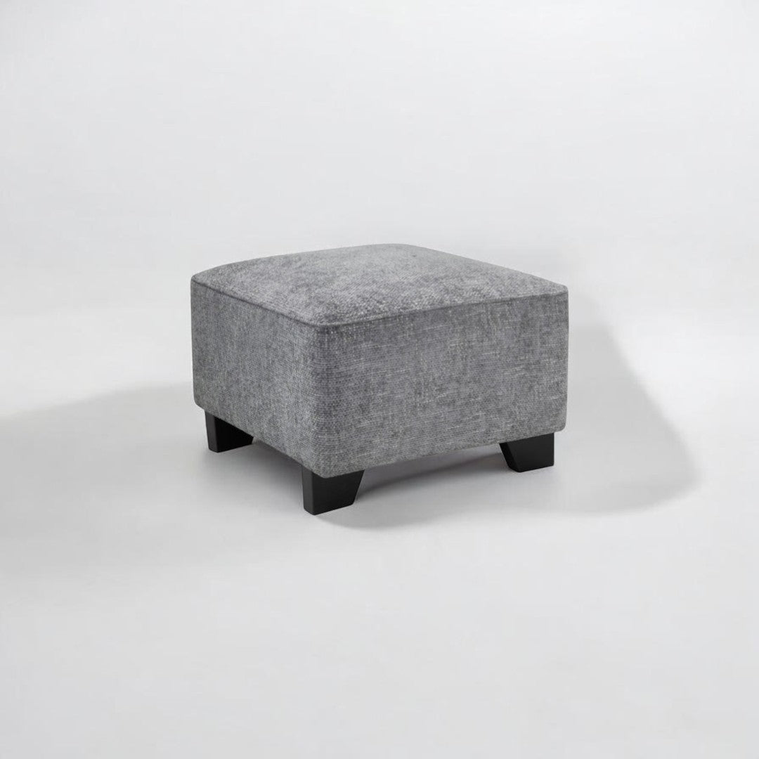 Ontra Grey Fabric Footstool