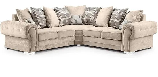 Verona Corner Sofa Chesterfield Style - 2 Colours