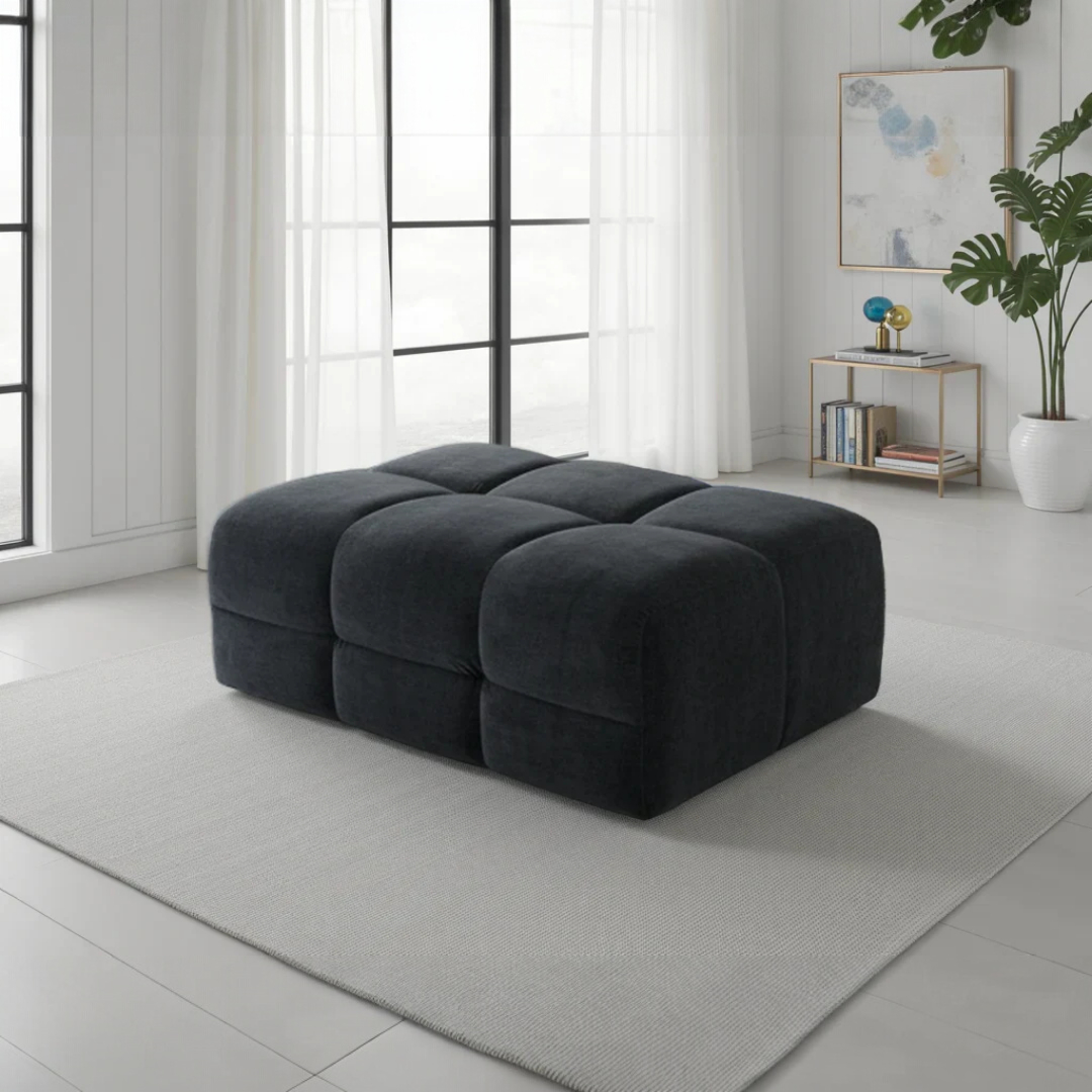 Jacob Footstool Sofa - Black