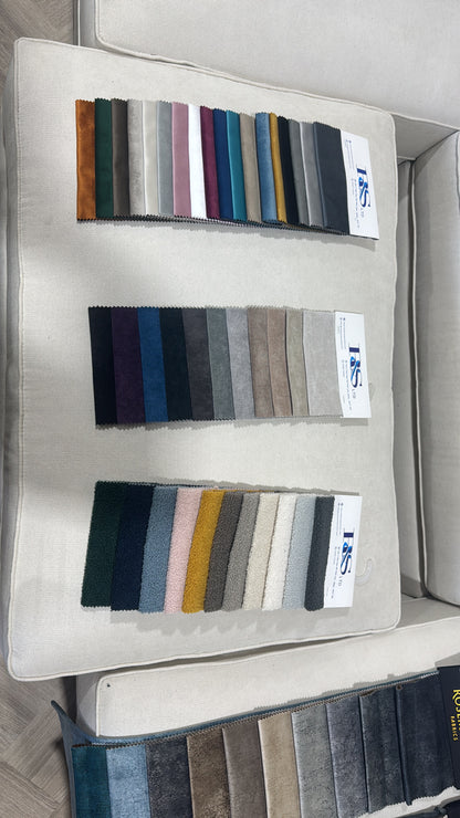 Venice Sofa Cream U Shape Corner - Footstool Included - Any Colour