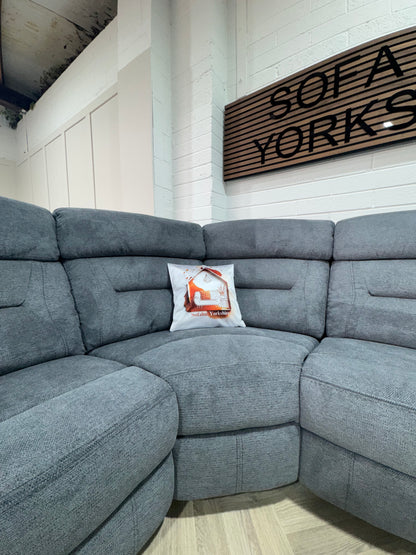 Poppy Grey Fabric Manuel Recliner Range