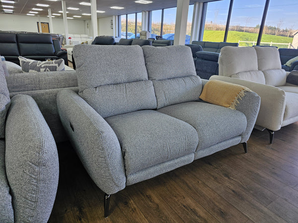 Vantor Grey Fabric Electric Recliner 3+2 Sofa Set