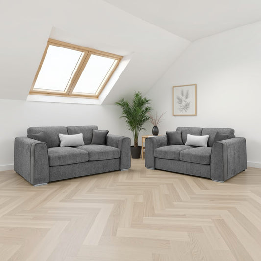 Nova Sofa Grey 3+2 Set