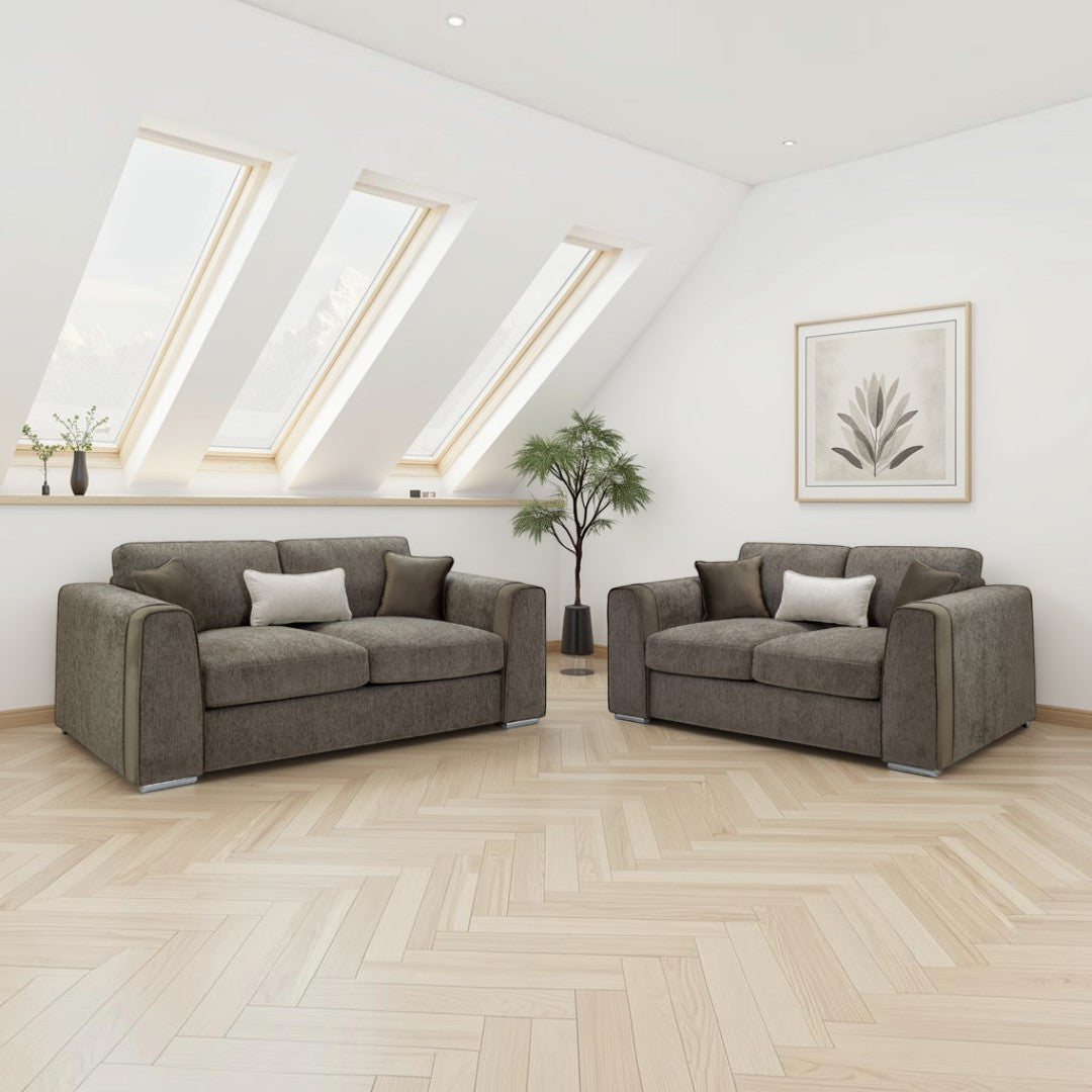 Nova Sofa Mocha 3+2 Set