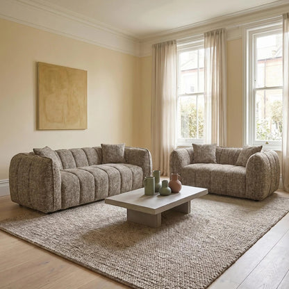 Valmont Mocha Fabric 3+2 Sofa Set