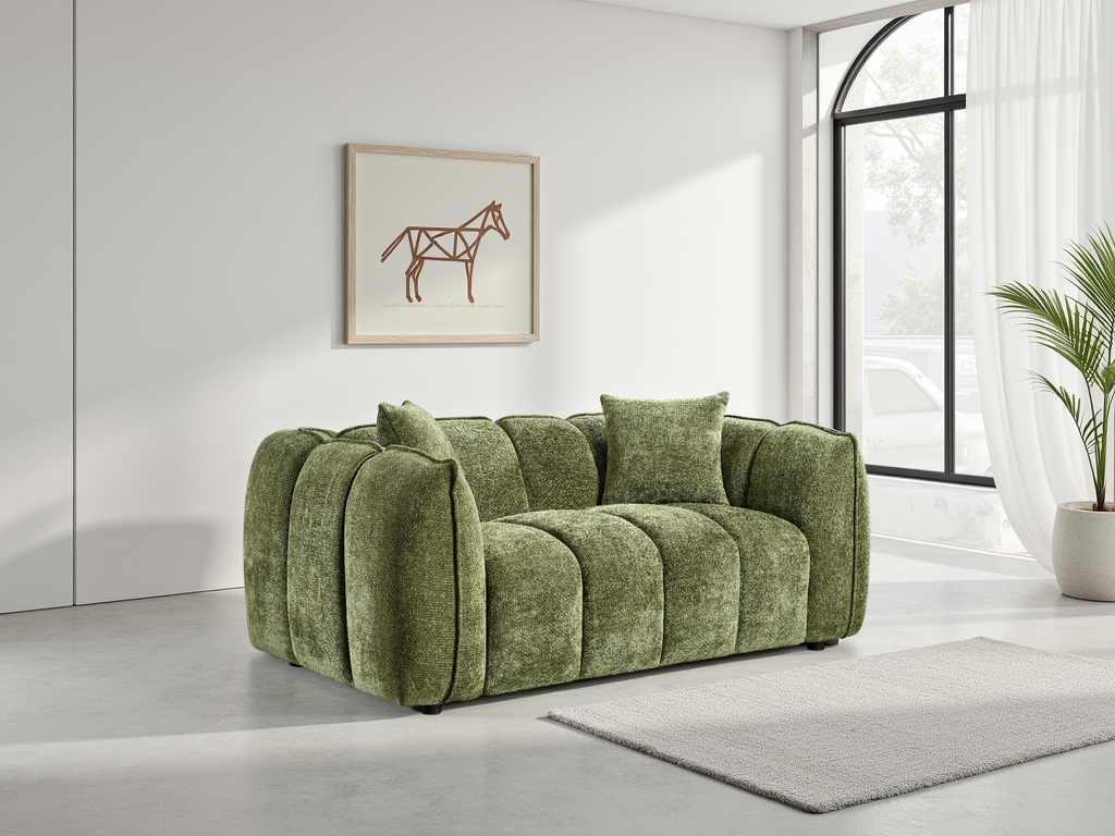Valmont Sofa Olive 2 Seater