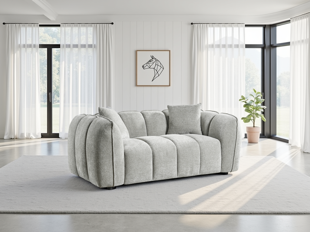 Valmont Sofa Grey 2 Seater