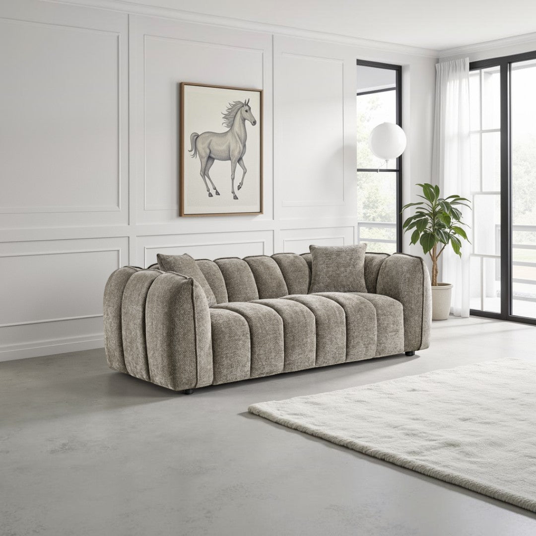 Valmont Sofa Mocha 3 Seater
