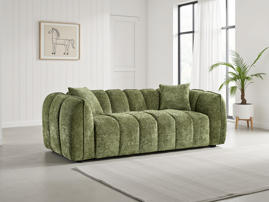 Valmont Sofa Olive 3 Seater