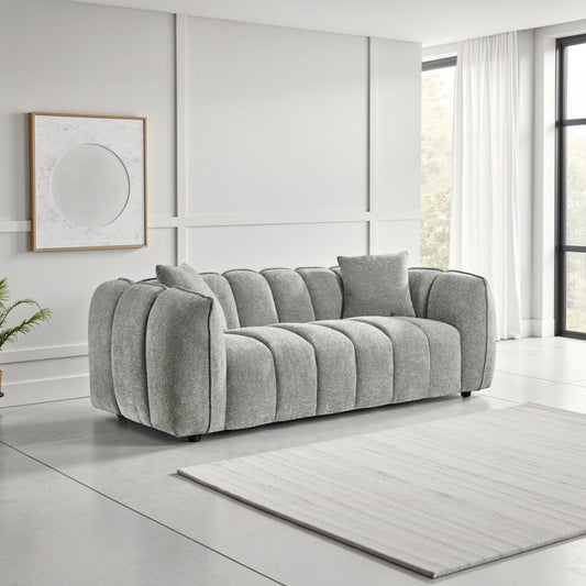 Valmont Sofa Grey 3 Seater