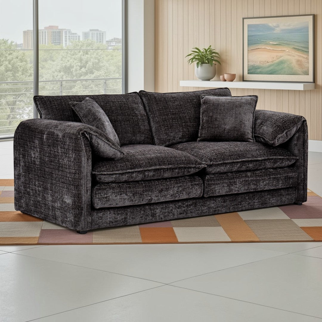Astoria Sofa Black 3 Seater