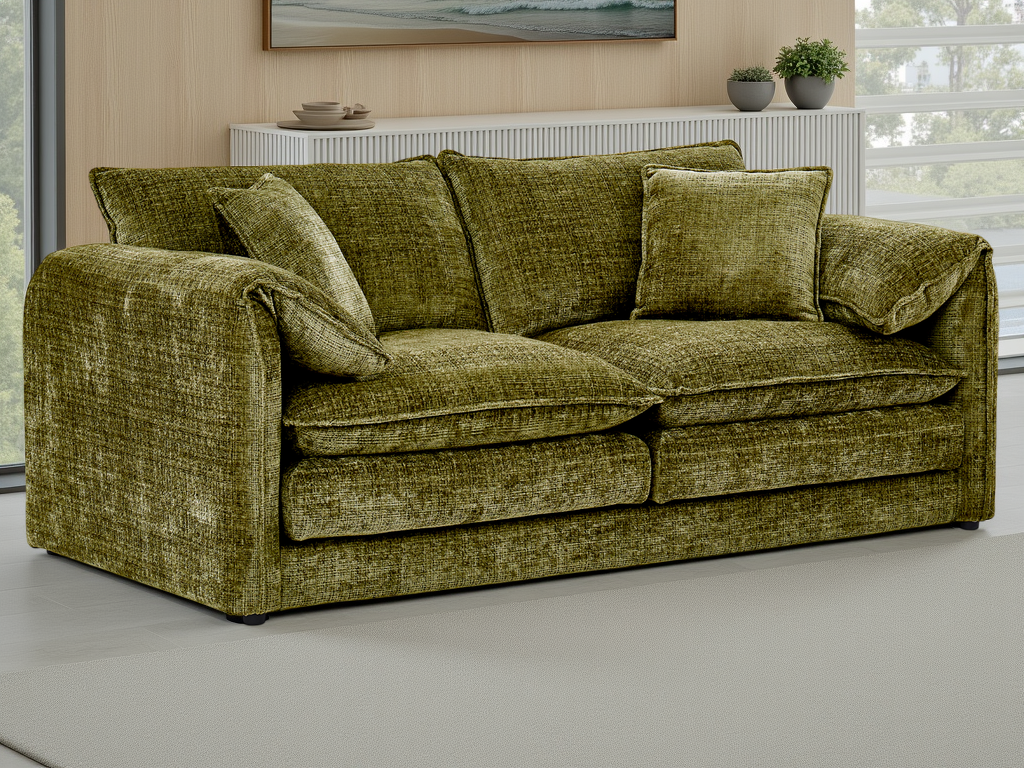 Astoria Sofa Green 3 Seater