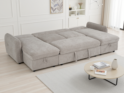Grayson Sofabed Beige U Shape Corner