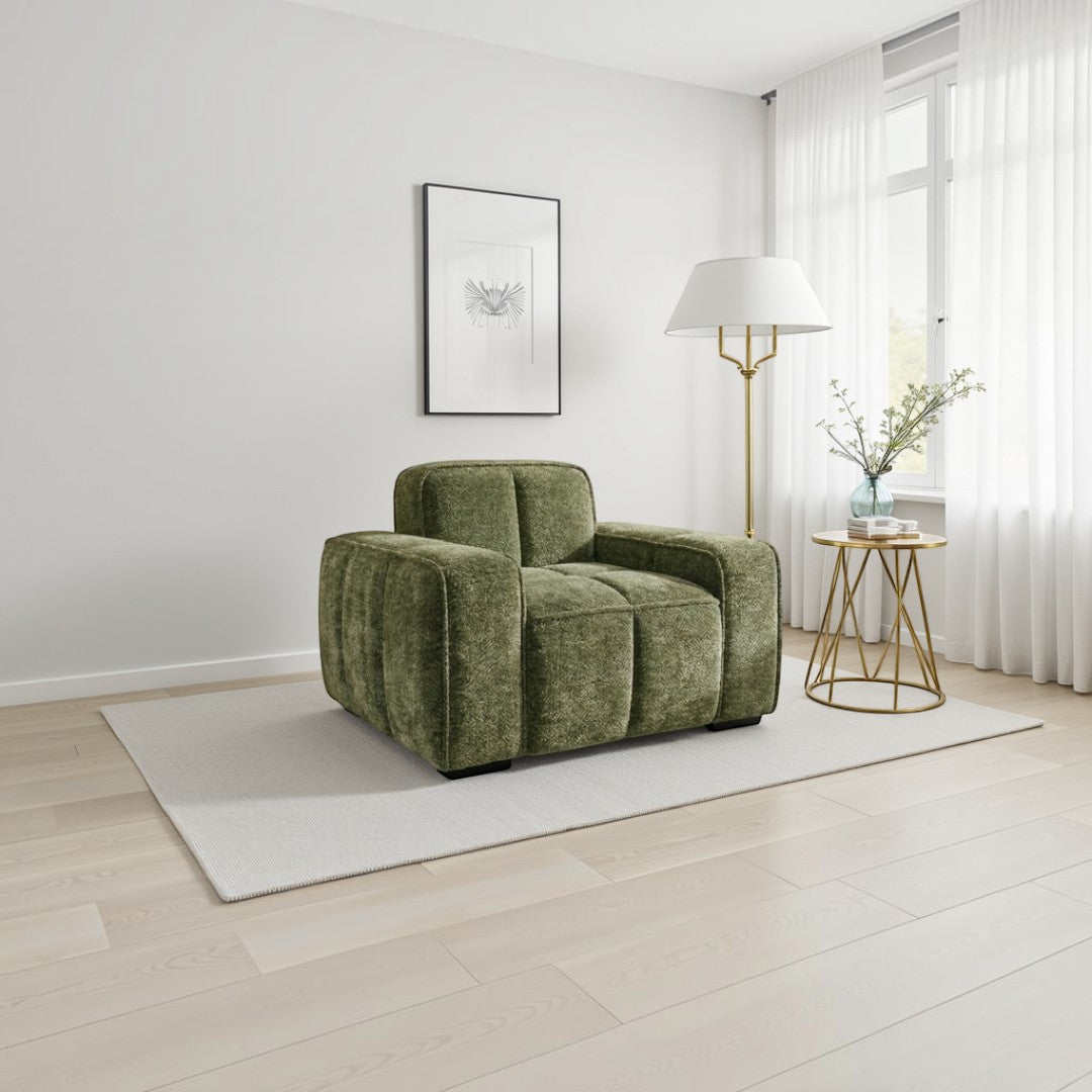 Bellmore Sofa Olive Armchair