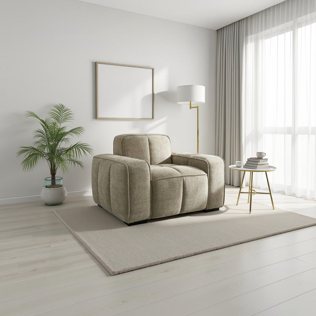 Bellmore Sofa Beige Armchair