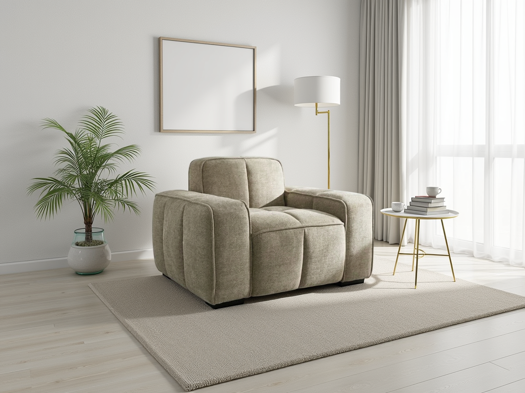 Bellmore Sofa Beige Armchair