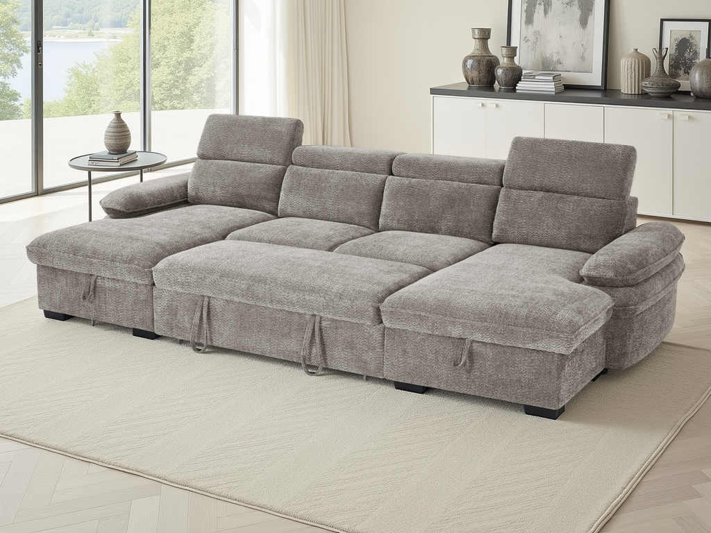 Maison Sofabed Grey U Shape Corner
