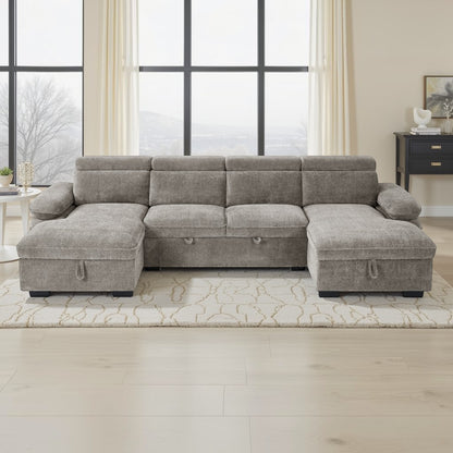 Maison Sofabed Grey U Shape Corner
