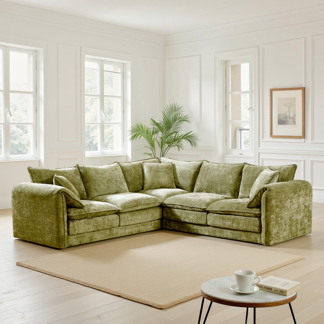 Astoria Sofa Green Large Corner