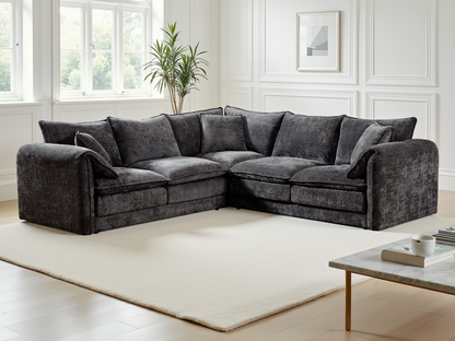 Astoria Sofa Black Large Corner