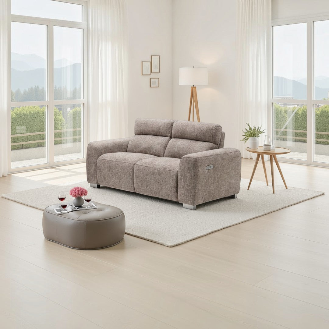 Dalton Electric Recliner Beige 2 Seater