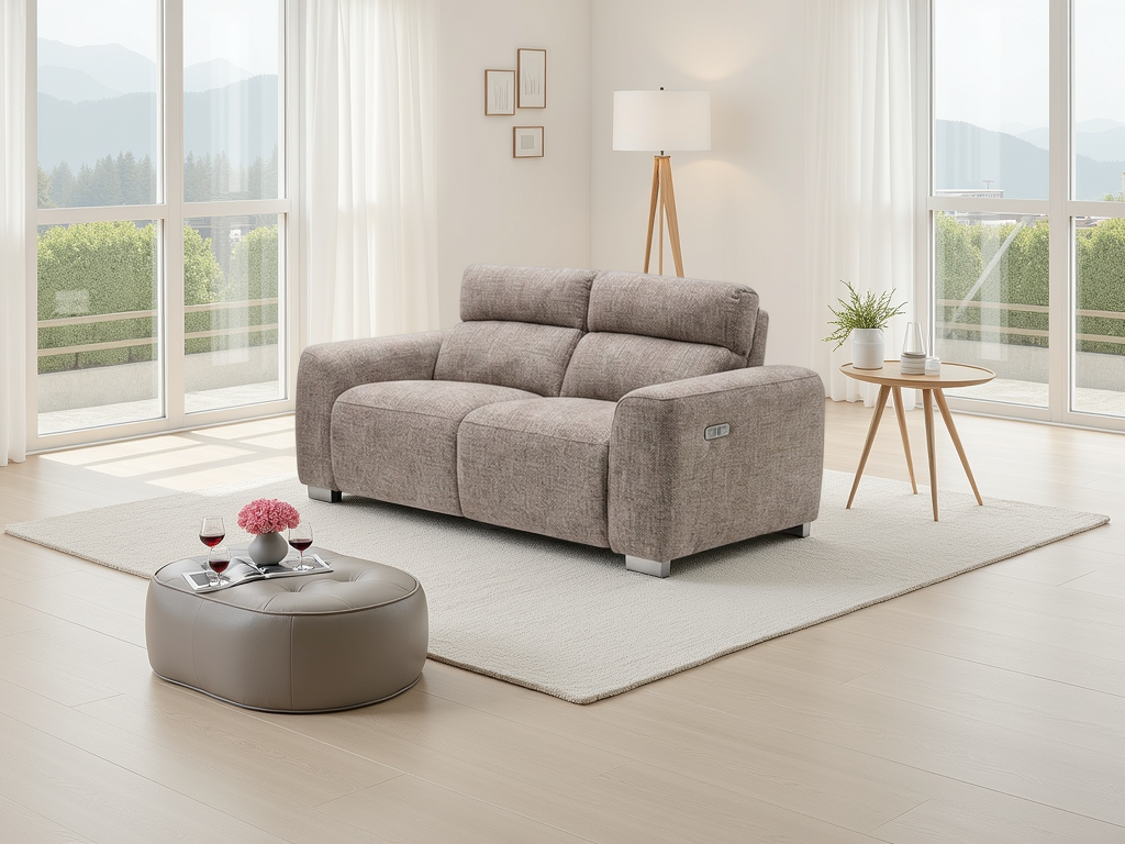 Dalton Electric Recliner Beige 2 Seater