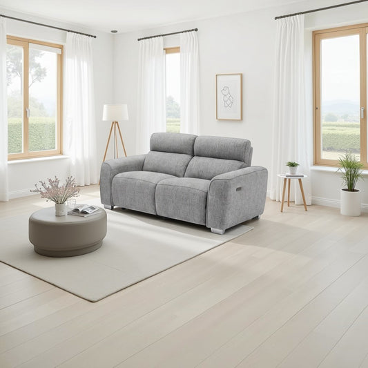 Dalton Electric Recliner Grey 2 Seater