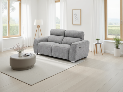 Dalton Electric Recliner Grey 2 Seater