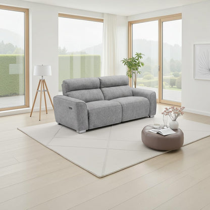 Dalton Electric Recliner Grey 3 Seater